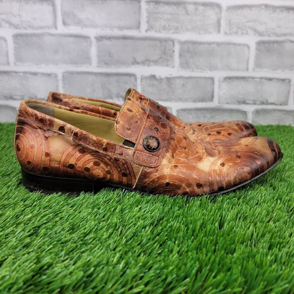 Area Forte Vero Cuoio Leather Shoes Size EU 41 US 8 Made In Italy Pointed Toe
